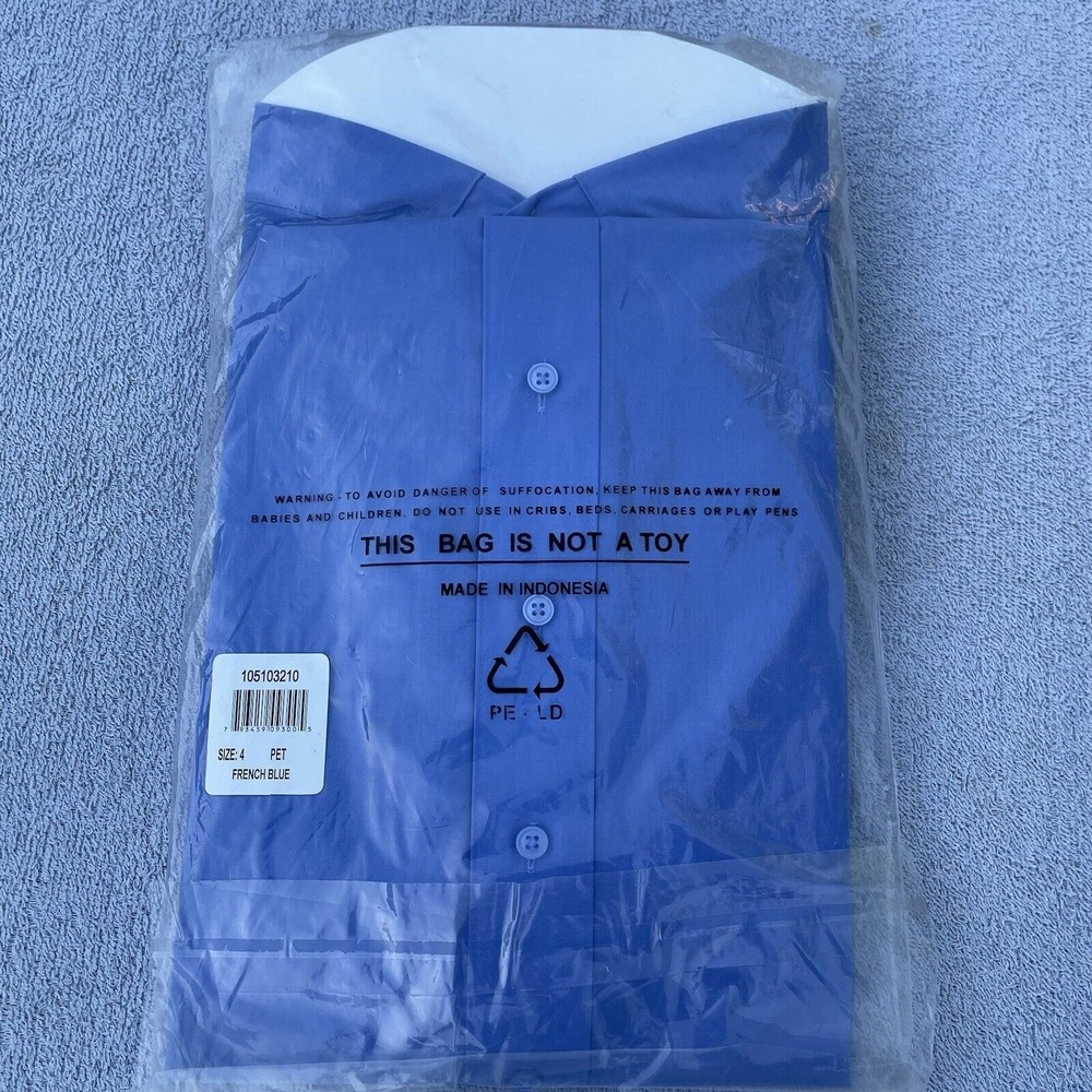 Foxcroft Wrinkle Free Classic Fit Shirt Women's Size 4P Blue Long Sleeve New VTG - Picture 3 of 6